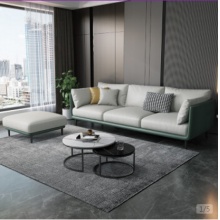 泽遥沙发科技布沙发大中户型客厅组合意式轻奢现 泽遥沙发科技布沙发大中户型客厅组合意式轻奢现  代简约布艺沙发免洗三四人单位办公沙发三人位+脚踏 代简约布艺沙发免洗三四人单位办公沙发三人位+脚踏  (海绵版)深灰+浅灰 (海绵版)深灰+浅灰)