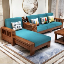 坝森沙发实木沙发现代新中式布艺沙发组合小户型 坝森沙发实木沙发现代新中式布艺沙发组合小户型  厅整裝具 厅整裝具