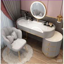 轻奢梳妆台卧室2021年新款现代简约ins风小 轻奢梳妆台卧室2021年新款现代简约Ins风小  户型化妆桌ZF围挡灰白100桌+柜+三色镜+花瓣椅可 户型化妆桌ZF围挡灰白100桌+柜+三色镜+花瓣椅可  换千鸟组装 换千鸟组装