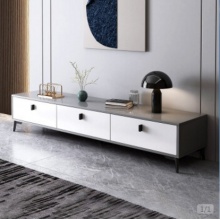 米客米家电视柜现代简约小户型意式轻奢地柜三柜门 米客米家电视柜现代简约小户型意式轻奢地柜三柜门  色+暖白色140*30*40CM 色+暖白色140*30*40厘米