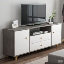 普派电视柜现代简约小户型卧室客厅家电视机台柜子 普派电视柜现代简约小户型卧室客厅家电视机台柜子  升级加固百搭轻奢[推荐] 兰迪灰色两抽 升级加固百搭轻奢[推荐]兰迪灰色两抽