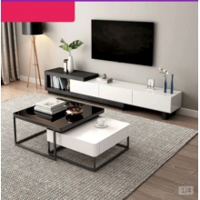 巧谷2021新款岩板电视柜现代简约家用电视机柜子客 巧谷2021新款岩板电视柜现代简约家用电视机柜子客  厅网红茶几电视柜组合套装可伸缩黑白电视柜1.9M- 厅网红茶几电视柜组合套装可伸缩黑白电视柜1.9M-  2.6M 2.6M