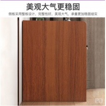 瑞象头柜简约现代卧室床边柜家用简易收纳柜多功 瑞象头柜简约现代卧室床边柜家用简易收纳柜多功  能省空间带锁小柜子[双抽带锁] 古檀木艳 能省空间带锁小柜子[双抽带锁]古檀木艳