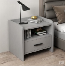 古璞佳床头柜卧室收纳储物柜现代简约床头桌带抽屉 古璞佳床头柜卧室收纳储物柜现代简约床头桌带抽屉  浅灰双抽40长x40宽x47高 浅灰双抽40长x40宽X47高